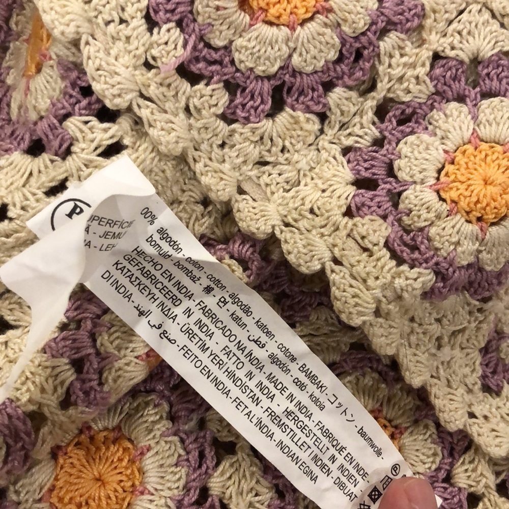 Zara Crochet Daisy Top XS/S - Picture 10 of 11